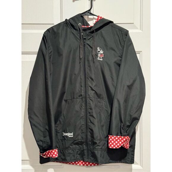 Disney Disneyland Resort Minnie Mouse Hooded Women's Raincoat Medium - Picture 1 of 14